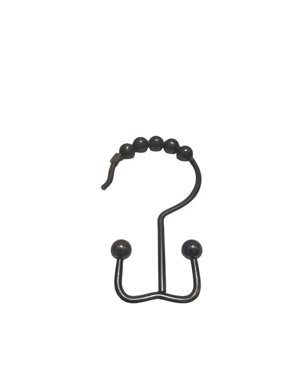 Shower Curtain Rings Double Glide Rustproof Bronze Set Of 12 Smooth Bead Design